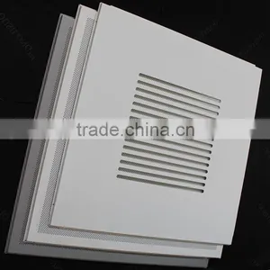 Rustproof Perforated T Grid Metal Office False Ceiling 600x600mm thumbnail-6