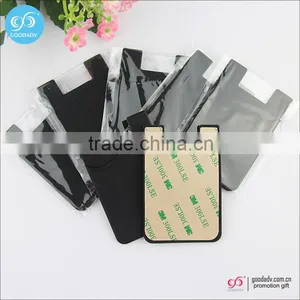 Wholesale Cell Phone Credit Card Holder Wallet 3m Sticker Silicone Business Card Holder thumbnail-6