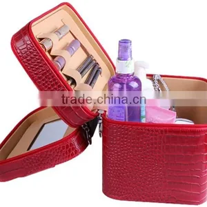 Big Capacity Leather Makeup Box thumbnail-2