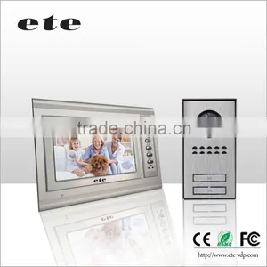7" Hand Free Touch Button Panel Monitor Aluminum Video Door Phone With Waterproof Door Carema thumbnail-2
