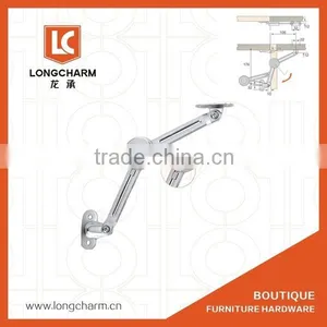 Adjustable Cabinet Door Lift 12-15kgs Light Support Arm Lifting Mechanism Kitchen Made in China thumbnail-1