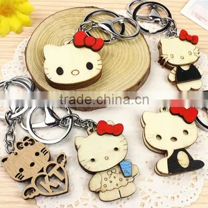 HelloKitty Wood Key Chain/creative Wood Key Chain thumbnail-1