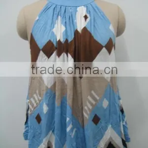 Ladies Printed Custom New Design Fashion Dress Shirt thumbnail-1
