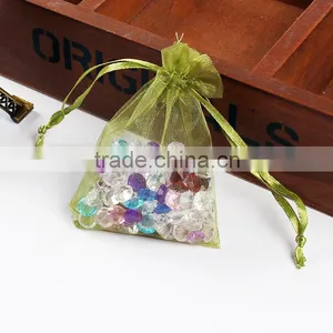 7x9cm Wholesale Drawable Red Small Organza Bags Favor Christmas Gift Wedding Organza Bag thumbnail-5