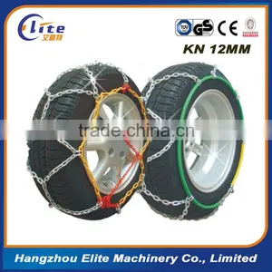 ELITE 12mm KL Carbon Steel Diamond Design Snow Chain for Car thumbnail-6