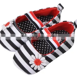 Cute Dress Girl Flower Bow Baby Shoes 0- 24 Months Manufacturer in China thumbnail-3