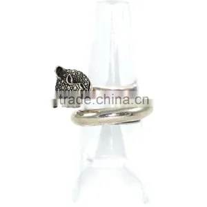925 Sterling Silver Plain Loose Gemstone Ring thumbnail-1