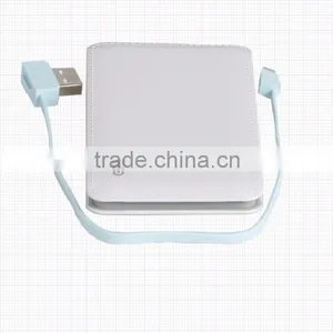 Hot Selling Custom Logo 5000mAh Capacity Portable Power Bank USB Cable 5000mah Power Bank /universal Portable Power Bank thumbnail-5