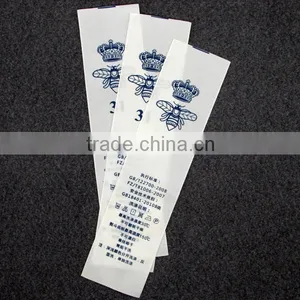 Navy Silk Printing Carelabel For Leather Bags thumbnail-1