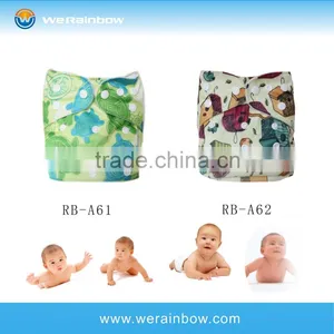 Waterproof Fabric Reusable Baby Bamboo Cloth Diaper thumbnail-1