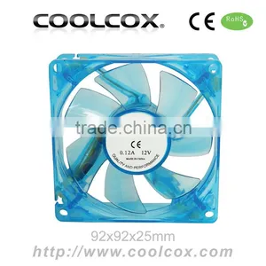 92x92x25mm PC Case Cooling Fan,9225 UV LED Axial Fan,DC 12V,Sleeve or Ball Bearing,Exhaust Lighting Fan thumbnail-1