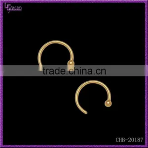 Unique 316L Best-selling Gold Plated Body Jewelry Nose Stud Piercing thumbnail-1