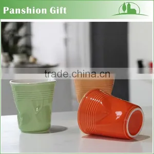 Cheap Wholesale Wrinkled Mug , Imitated Paper Wrinkled Mug thumbnail-2