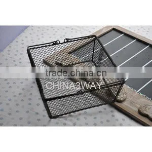 Galvanized Steel Hand Freezer Storage Metal Wire Baskets thumbnail-4