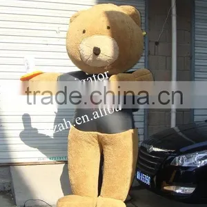 Inflatable Black Bear Cartoon Movable Model With Logo thumbnail-2