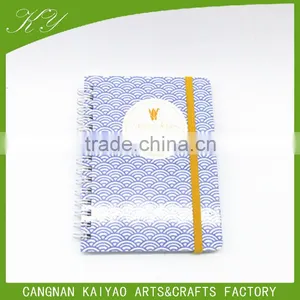 Office and School Supplies Custom Print Personalized Hardcover Spiral Notebook With Elastic Band thumbnail-1