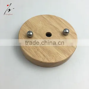 Wooden Ceiling Canopy Vintage Ceiling Rose Wall Lamp Base Lighting Accessories thumbnail-1