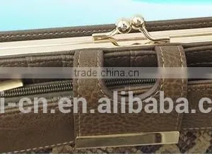 Gorgeous Style With Metal Clip and Snap Design Clutch Leather Purse for Women/ladies/girls thumbnail-4