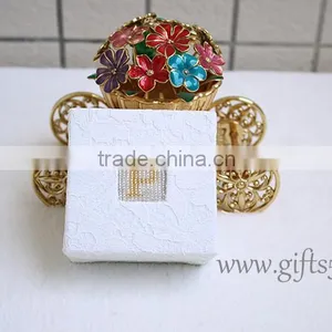 Luxury Engagement Box Wedding Ring Box With Beaded Name Plate of P thumbnail-3