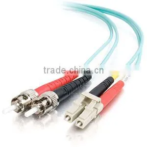 1m LC-ST 10Gb 50/125 OM3 Duplex Multimode PVC Fiber Optic Cable thumbnail-1
