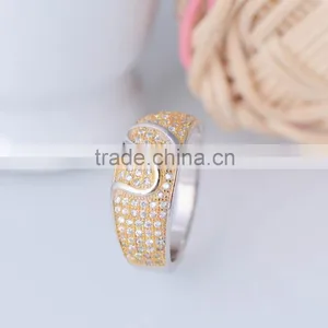 Fashion Jewellery 925 Sterling Silver Golden Letter s Finger Rings thumbnail-3