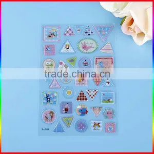 Full Color Printing Die Cut Hologram Epoxy PVC Sticker for Children thumbnail-1