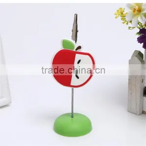 PVC Fruit Shape Memo Card Clip, Card Clip With Holder for Promotion thumbnail-1