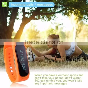 Waterproof Bluetooth Smart Activity Tracker Bracelet E02 Band Call/SMS Remind Sport Watch Sync to Phone Android thumbnail-3