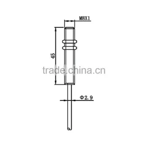 M8 Cable Series Flush Extended Temperature Inductive Proximity Sensor thumbnail-2