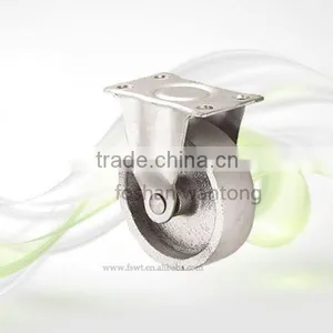 1.5-3 Inch Cast Iron Rubber Wheel Caster thumbnail-1
