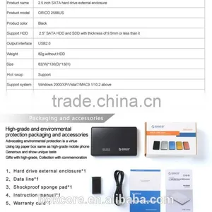 2015 Hot Sale OEM USB 2.0 1tb External Hard Disk Drive Enclosure USB 2.5 Inch Portable HDD Enclosure thumbnail-5