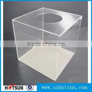 Clear Acrylic Lucky Draw Cube Box for Ticket thumbnail-1