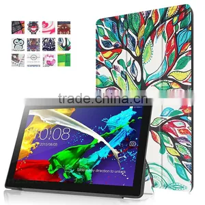 Joy Tree Pattern Protective Case Three Folding Leather Case for 10.1 Inch Lenovo Tab 2 X30 A10-30 thumbnail-1