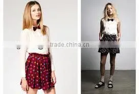 100% Silk Knitted Large Bow Ties for Girls thumbnail-1