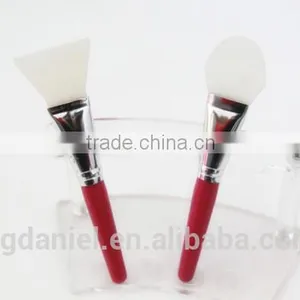Single Cosmetic Red Crystal Plastic Handle Powder Makeup Brush thumbnail-2