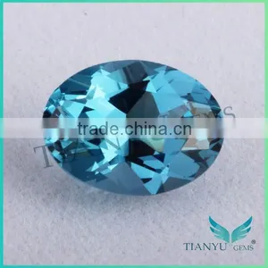 Wuzhou Hotsale AAA Garde 120# Oval Zircon Blue Spinel Gemstone thumbnail-1