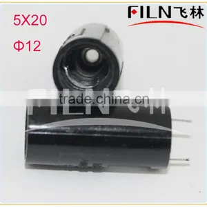 Black Pcb Fuse Holder 12mm Install Hole R3-24 5*20 thumbnail-1
