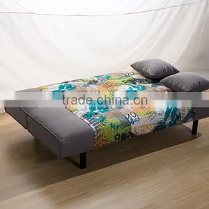 Home Furmiture and Living Room Confortable Fabric 2 Folded Sofa Bed Design thumbnail-4