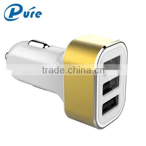 Factory Newest Multi Port Universal 5v 5.2A 3 Usb Car Charger With Blue LED Indication thumbnail-2
