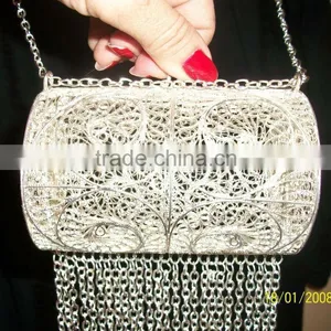 Unique Handmade Brass Evening Clutch Handbag thumbnail-1