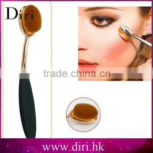 2017 Custom Logo Makeup Brushes Rose Gold Painting Oval Brush Set Tooth Makeup Brush Set 10pcs thumbnail-4