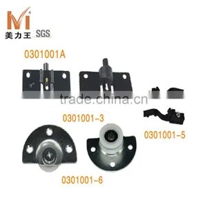 High Quality Furniture Hardware for Wardrobe 40kg Door Weight Aluminum Silding Door Hardware thumbnail-1