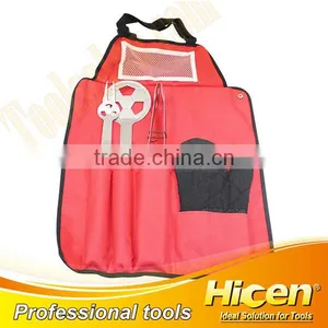 Wood Handle Football BBQ Tool Set With Apron thumbnail-1