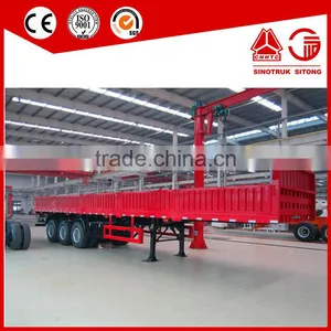 New Best Selling Cheap Price 3 Axles Cargo Transport Side Wall Open Semi Trailer thumbnail-2