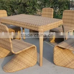 F-used Outdoor Furniture Garden Synthetic Rattan Dining Set (2072T+2072C ) thumbnail-2