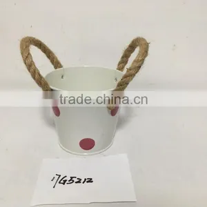 China Best Sellers Home Garden Colorful Iron Metal Hanging Plant Flower Pot and Metal Planters thumbnail-4