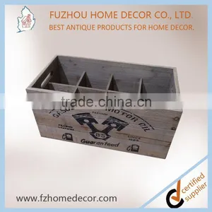 2017 New Style Antique Bottle Wooden Crate With Silk-screen Printing thumbnail-2