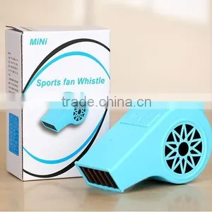 New Arrival Creative Summer Mini Portable Sports Whistle Shape Fan Handhold Rechargeable Mini Sports Fan With Whistle thumbnail-6