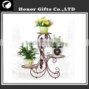Decorative Cast Iron Plant Stands Metal Flower Shelf thumbnail-1
