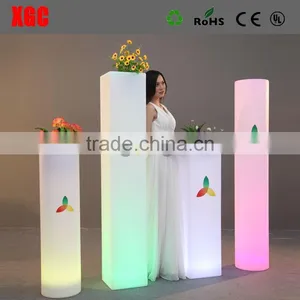 Decorative High Tall Artificial Flower Column With Light thumbnail-3